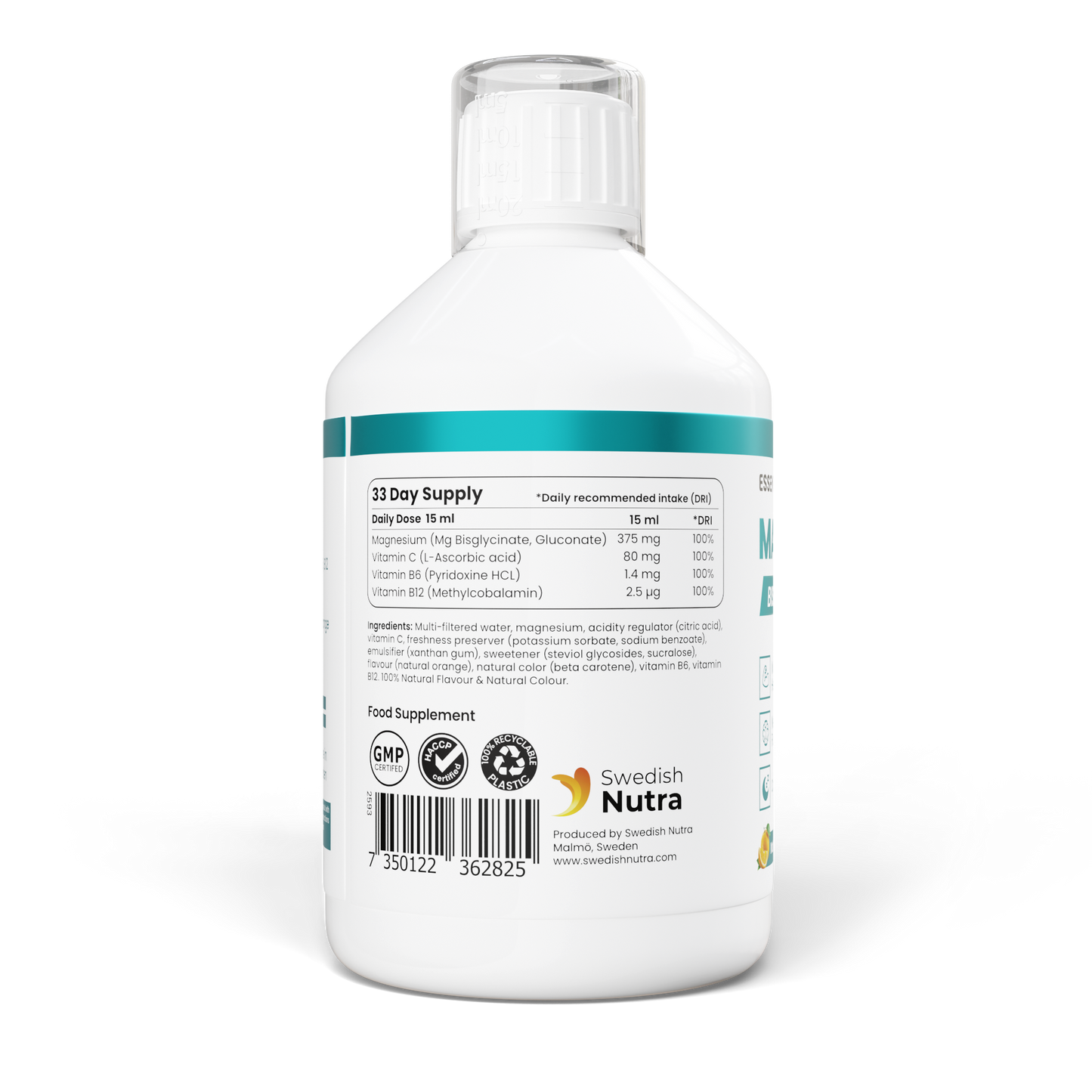 Magnesium Bisglycinate Liquid Supplement - 500ml