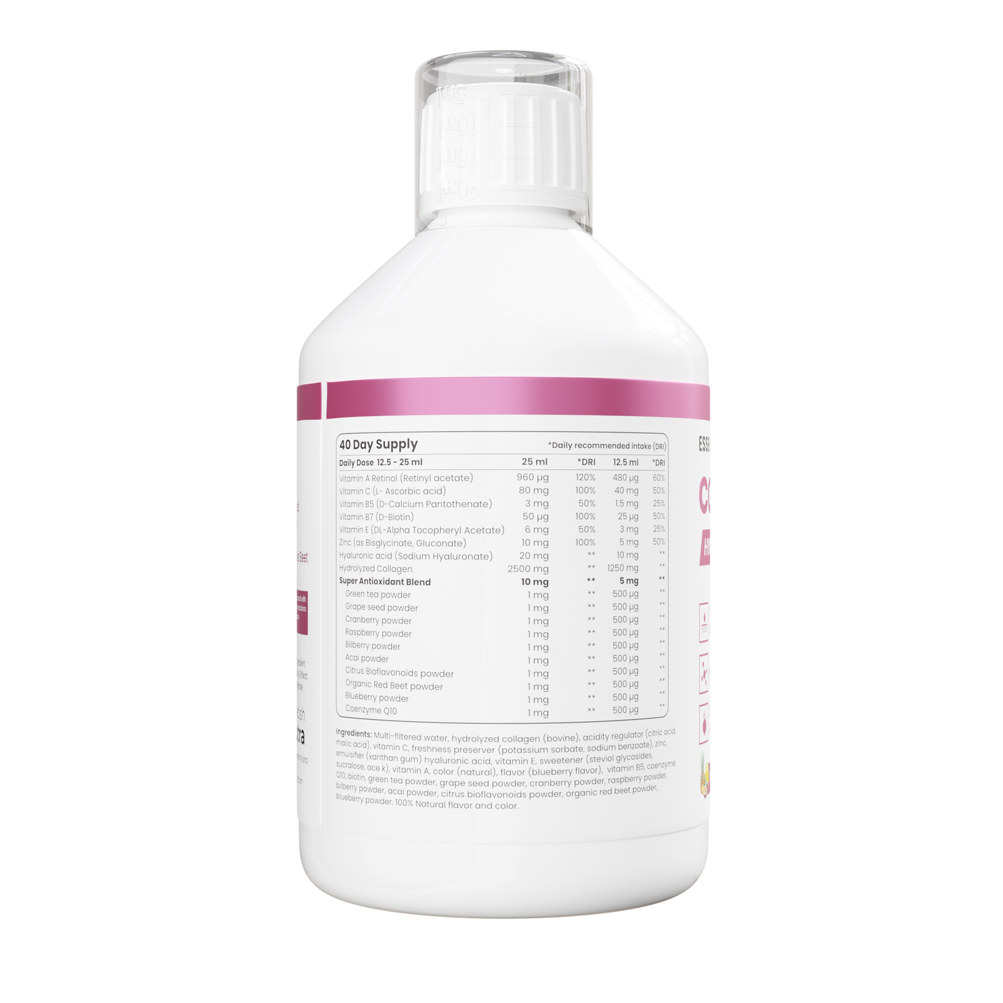 Collagen + Hyaluornic Acid Liquid Supplement - 500ml